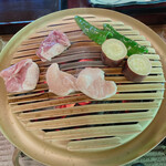 うかい鳥山 - 炭火で焼きます