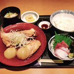 Nihonkai Shouya - 日替り煮魚定食(鯛カマとカブの煮付)／税込1,000円