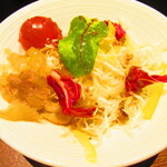 黄鶴 - ランチ小皿定食　２８００円（税込）のサラダのアップ【２０２１年４月】