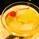 黄鶴 - ランチ小皿定食　２８００円（税込）の杏仁豆腐のアップ【２０２１年３月】