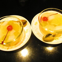 黄鶴 - ２人のランチ小皿定食　２８００円（税込）の杏仁豆腐【２０２１年３月】