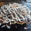 Okonomiyaki Yakisoba Fuugetsu - ミックス玉(ぶた・いか)の完成