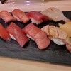 toyosushijousuzutomi - 鮪食べ比べ+赤海老。