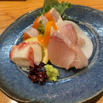 Sushidaininguayamachi - 刺身三種盛り