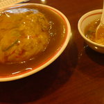 カレー天津飯大盛り（680円）