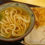 丸亀製麺 - 丸亀製麺　かけうどん､野菜かき揚げ