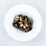 Clams and mussels steamed in white wine