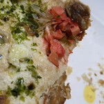 タパス - お好み焼き　
アー写真撮り忘れてたーーと半分食べたあと