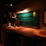 中ちょう倶楽部 - 2階のバーカウンター