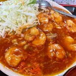 中華料理 大宛 - エビチリアップ