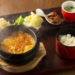 Pure tofu jjigae set meal