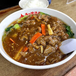 札幌や - ＊牛肉ラーメン（小ライス付）（¥1,100）