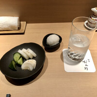 焼鳥 おみ乃 - お新香＆お代わり放題だいこん卸