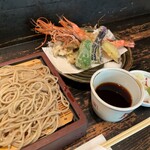 青山 川上庵 - 青山 川上庵(天せいろ(上))