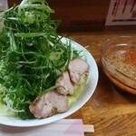 Wakaba Tei - つけ麺（小）、野菜特盛り（＋250円）
