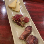 寿し処 春道 - 筍　鰹の酒盗和え　豆イカ