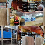 Asahiya - 味集中カウンターと化している店内（）