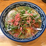 ラーメン ソレナリ - 春の海老塩そば（醤油） + 味玉