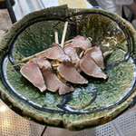 鮨松榮 - 鰆 藁焼き 燻製