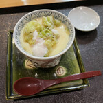 鮨松榮 - 白子の茶碗蒸し