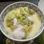 鮨松榮 - 白子の茶碗蒸し