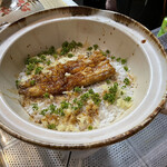 鮨松榮 - 鰻の天ぷらごはん 花山椒添え