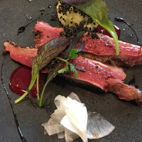 レ・ピコロ - 鴨胸肉のロースト、木イチゴとバルサミコのソース　1000円