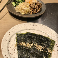 焼肉白炭 - 海苔＆ナムル