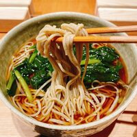 手打ち蕎麦 欅 - 静岡県産葉わさび冷かけ蕎麦