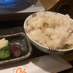 Hakata Mizutaki Aun - 日替わり？の、たけのこご飯