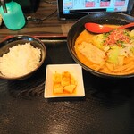 中華蕎麦　奨 - 2021年4月　海老味噌ラーメン大盛