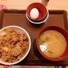 Sukiya - 令和3年4月
                朝食(05:00〜11:00)
                牛丼モーニングセット(牛丼並＋とん汁＋たまご) 税込500円