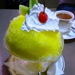 プリンス - レモンのかき氷とホットコーヒー
