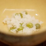 茂幸 - うすい豆の炊き込みご飯