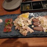 Motsuyaki Goen - 刺身3点盛り