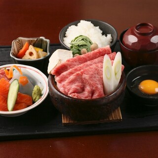 ランチ御膳 ご予約限定 個室確約 1ドリンク付 全8品 北海道産大沼牛すき焼きとお刺身御膳 海鮮 日本酒 ほっこり 霞が関店 虎ノ門 居酒屋 食べログ
