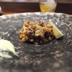 アカ - 蟹味噌と内子の混ざりあったおいしーいパエリア。