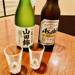 ももんじや - ◎ビールと日本酒。