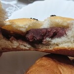 むぎの音 - あんパン。同じくしっとりしたあんパンです。