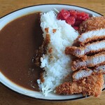 錫杖湖水荘レストラン湖水 - あのうダムカレー（カツ入り）