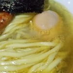 塩そば専門店 桑ばら - 麺が太い塩そば