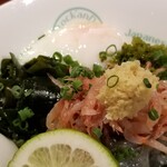 麺屋 六感堂 - 桜海老と生しらすのぶっかけ(温麺)