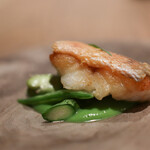 Itsuki - 2021年4月再訪：Antipast 白甘鯛 豆野菜☆