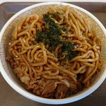 すき家 - やきそば牛丼（並盛）