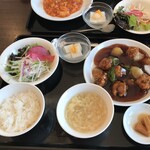 中國食彩 アオヤマ - ランチセット（酢豚）