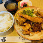 Unagi Tempura Tagawa - フライ盛り合わせ定食