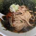 中華そば 鶴亀 - 岩海苔まみれ＋海苔＋にぼしそば醤油アップ