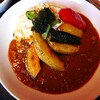 CAFE食堂.キズナ - キーマオムカレー(￥1089)。
拘り尽くした素材をお楽しみください。