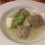 アンティカ トラットリア イナバ - 子羊とじゃがいものボッリート