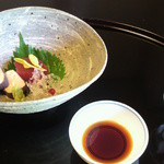 旅亭　嵐月 - お刺身は本マグロと黒湯葉巻